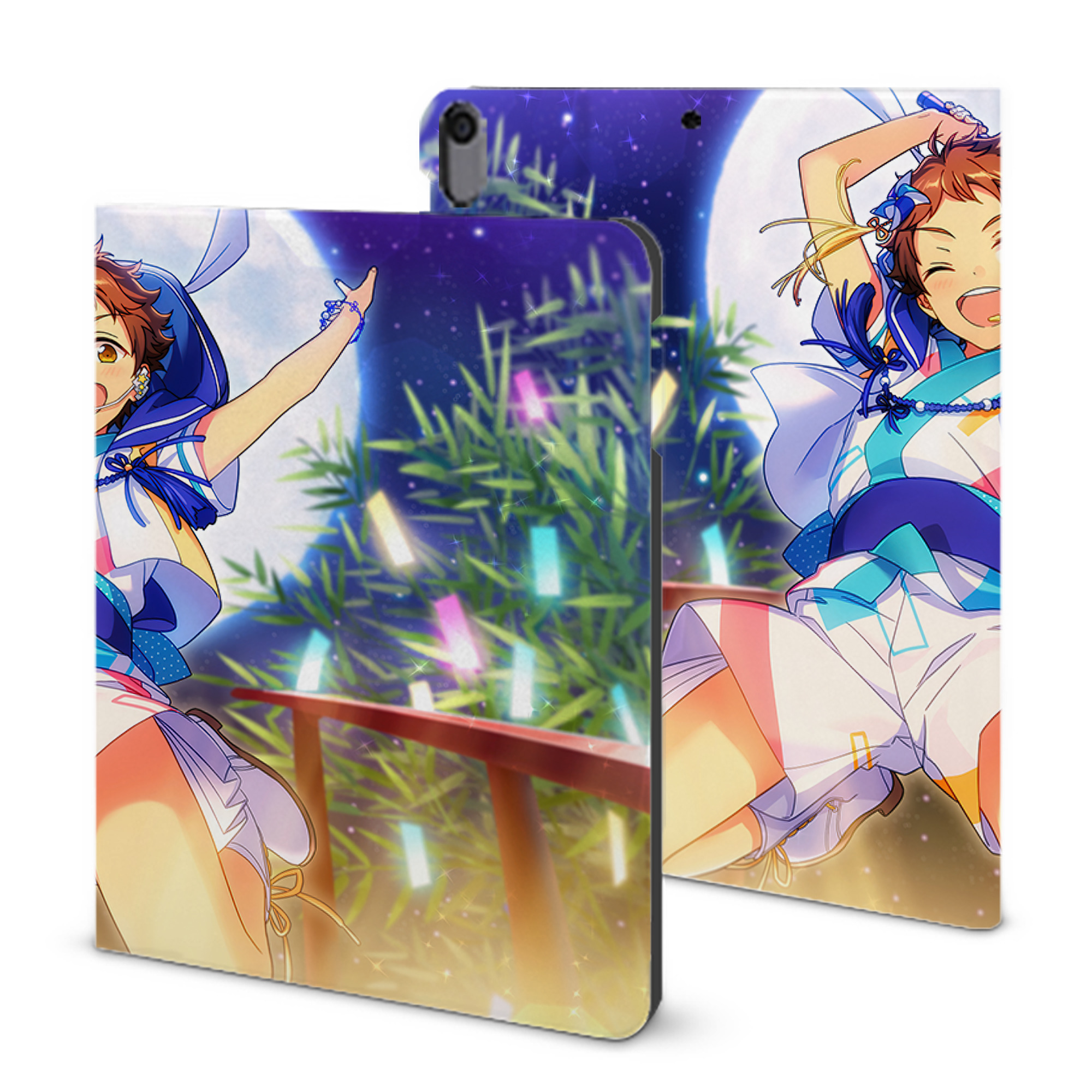 （画像用） あんさんぶるスターズ! Ensemble Stars IPad ケース ブック型 PUレザー TPU 耐衝撃 軽量 薄型 ペン収納なし 全面保護 IPad 各モデル対応